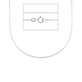 18 Karat Weissgold Halskette - MVA058BB